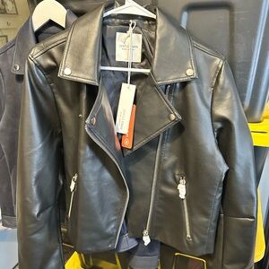 Gentle Fawn Black Vegan Leather Jacket